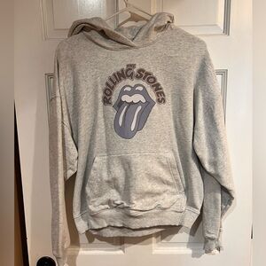 American Eagle Outfitters Women’s Gray Rolling Stones Hoodie, size XS